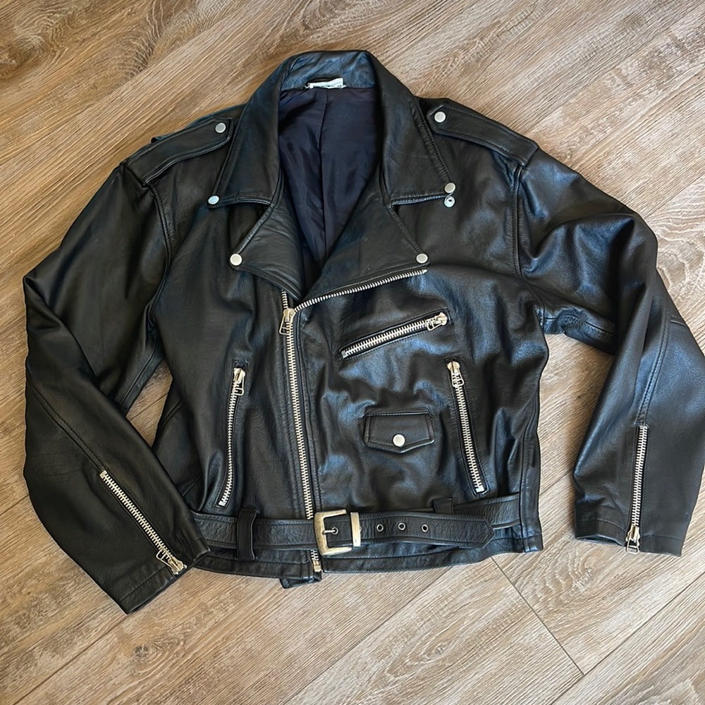 Volutti Leather Moto Riding Jacket